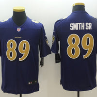 Men's Baltimore Ravens Steve Smith Sr #89 Purple Game Player Jersey1