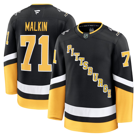 Men's Pittsburgh Penguins Evgeni Malkin #71 Fanatics Black Alternate Premium Player Jersey