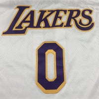 Men's Los Angeles Lakers Russell Westbrook #0 NBA White 2020/21 Swingman Jersey1