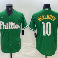 Men's Philadelphia Phillies J.T. Realmuto #10 Green Replica Player Jersey1