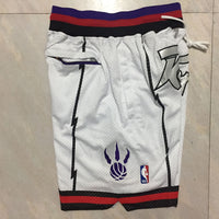 Men's Toronto Raptors White 1997-98 Hardwood Classics Basketball Shorts1
