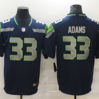 Men's Seattle Seahawks Jamal Adams #33 Navy Game Jersey
