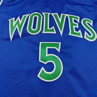 Men's Minnesota Timberwolves Anthony Edwards #5 Blue Swingman Jersey - Icon Edition