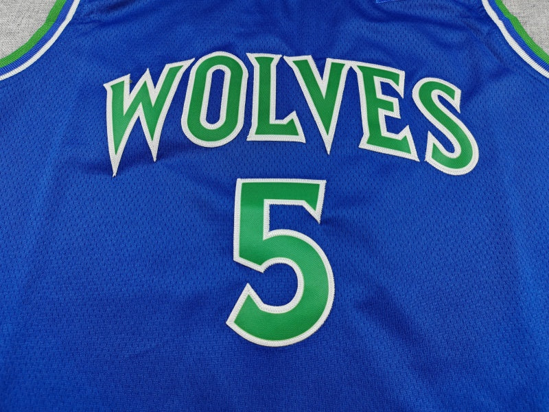 Men's Minnesota Timberwolves Anthony Edwards #5 Blue Swingman Jersey - Icon Edition