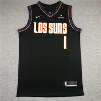 Men's Phoenix Suns Devin Booker #1 Black Replica Jersey1 - City Edition