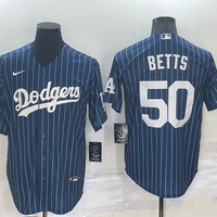 Men's Los Angeles Dodgers Mookie Betts #50 Blue Fashion Baseball Jersey1