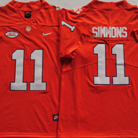 Men's Clemson Tigers Isaiah Simmons #11 Orange Game Jersey