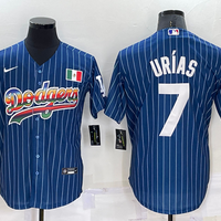 Men's Los Angeles Dodgers Julio Urias #7 Blue Fashion Stitched Jersey1