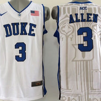 Men's Duke Blue Devils Grayson Allen #3 White Player Game Jersey