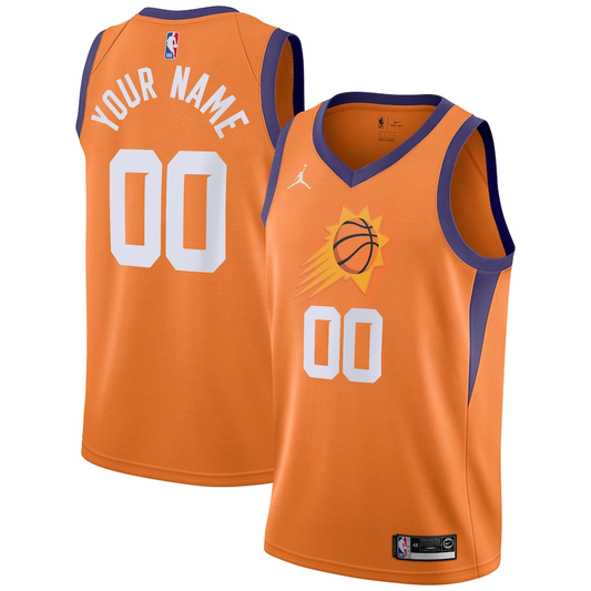 Men's Phoenix Suns Orange Swingman Custom Jersey1 - Statement Edition