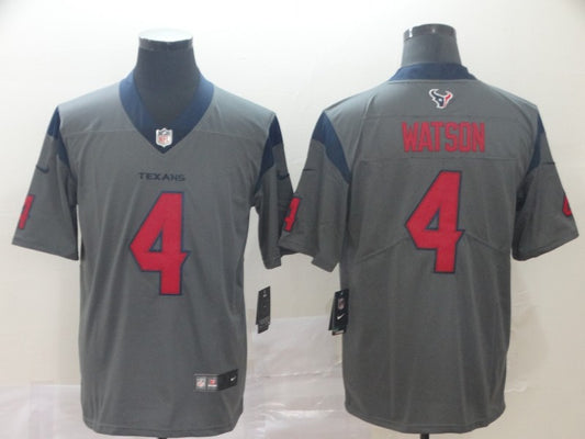Men's Houston Texans Deshaun Watson #4 Gray Inverted Legend Jersey1