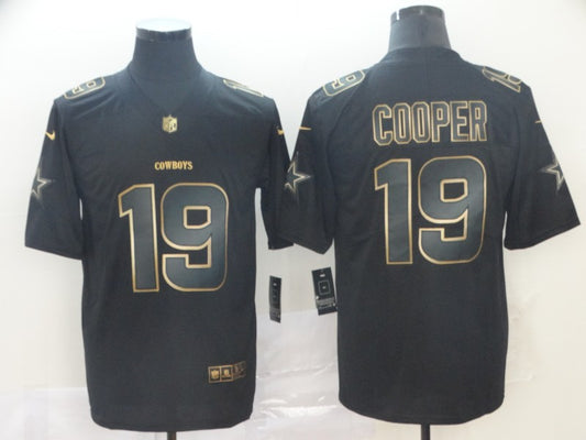 Men's Dallas Cowboys Amari Cooper #19 Black Player Game Jersey1