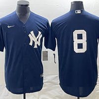 Men's New York Yankees Yogi Berra #8 Navy Replica Player Name Jersey1