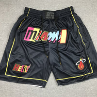 Men's Miami Heat City Edition Black Basketball Shorts1