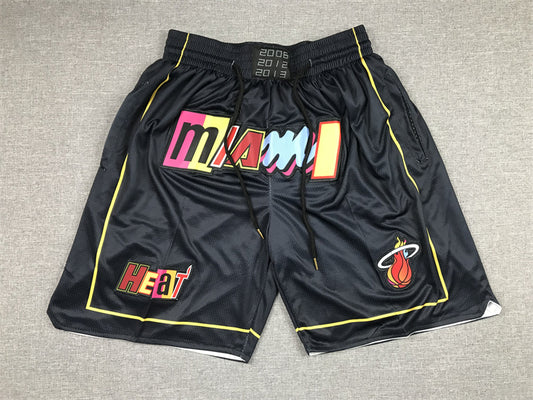 Men's Miami Heat City Edition Black Basketball Shorts1