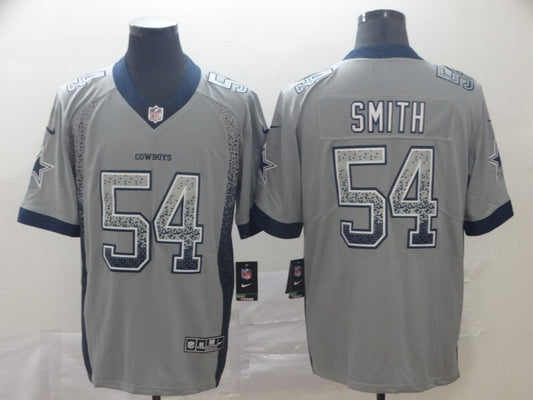 Men's Dallas Cowboys Jaylon Smith #54 Gray Game Jersey1
