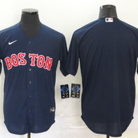 Men's Boston Red Sox Navy Alternate Replica Team Blank Jersey1