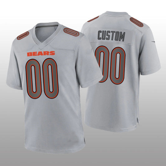 Custom1 Chicago Bears Custom1 Gray Atmosphere Game Jersey1 Stitched American Football Jerseys
