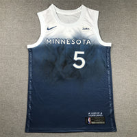 Men's Minnesota Timberwolves Anthony Edwards #5 Blue 2023/24 Swingman Jersey1 - City Edition