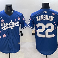Men's Los Angeles Dodgers Clayton Kershaw #22 Royal Player Jersey