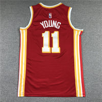 Men's Atlanta Hawks Trae Young #11 Red 2019/20 Swingman Jersey1