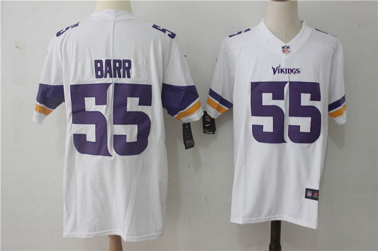 Men's Minnesota Vikings Anthony Barr #55 White Game Jersey1