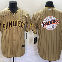 Men's San Diego Padres Tan Alternate Replica Player Jersey1