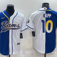 Men's Los Angeles Rams Cooper Kupp #10 Blue/White Game Jersey1 Joint Edition