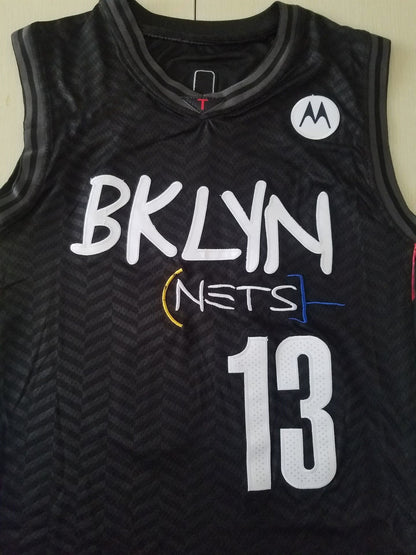 Men's Brooklyn Nets James Harden Black 2020/21 Fashion Jersey1 - City Edition