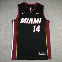 Men's Miami Heat Tyler Herro #14 Black 2022/23 Fast Break Replica Jersey1 - Icon Edition