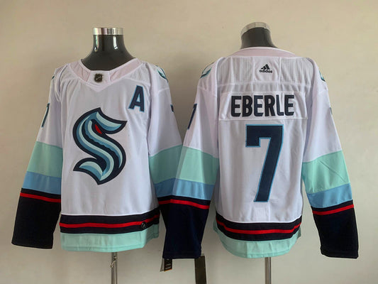 Men's Seattle Kraken Jordan Eberle #7 White Home Breakaway Player Jersey1