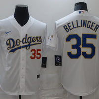 Men's Los Angeles Dodgers Cody Bellinger #35 White Fashion Stitched Jersey1