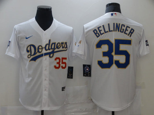 Men's Los Angeles Dodgers Cody Bellinger #35 White Fashion Stitched Jersey1