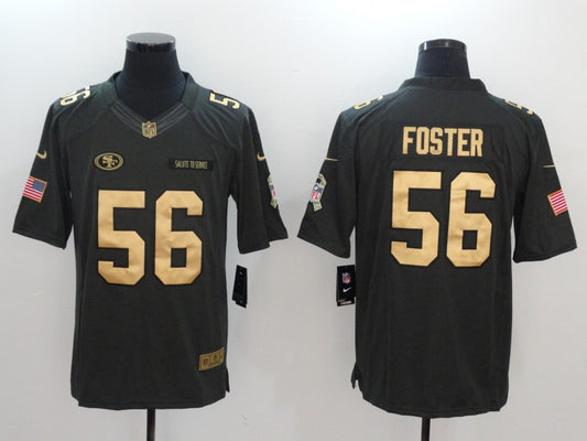Men's San Francisco 49ers Ruben Foster #56 Black Game Jersey1