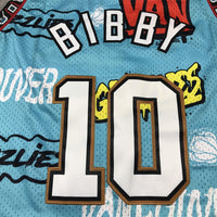 Men's Memphis Grizzlies Mike Bibby #10 Blue Swingman Player Jersey1 - Graffiti Edition