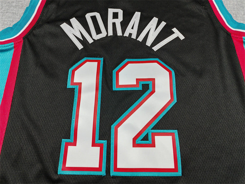 Men's Memphis Grizzlies Ja Morant #12 Black Swingman Jersey - Classic Edition