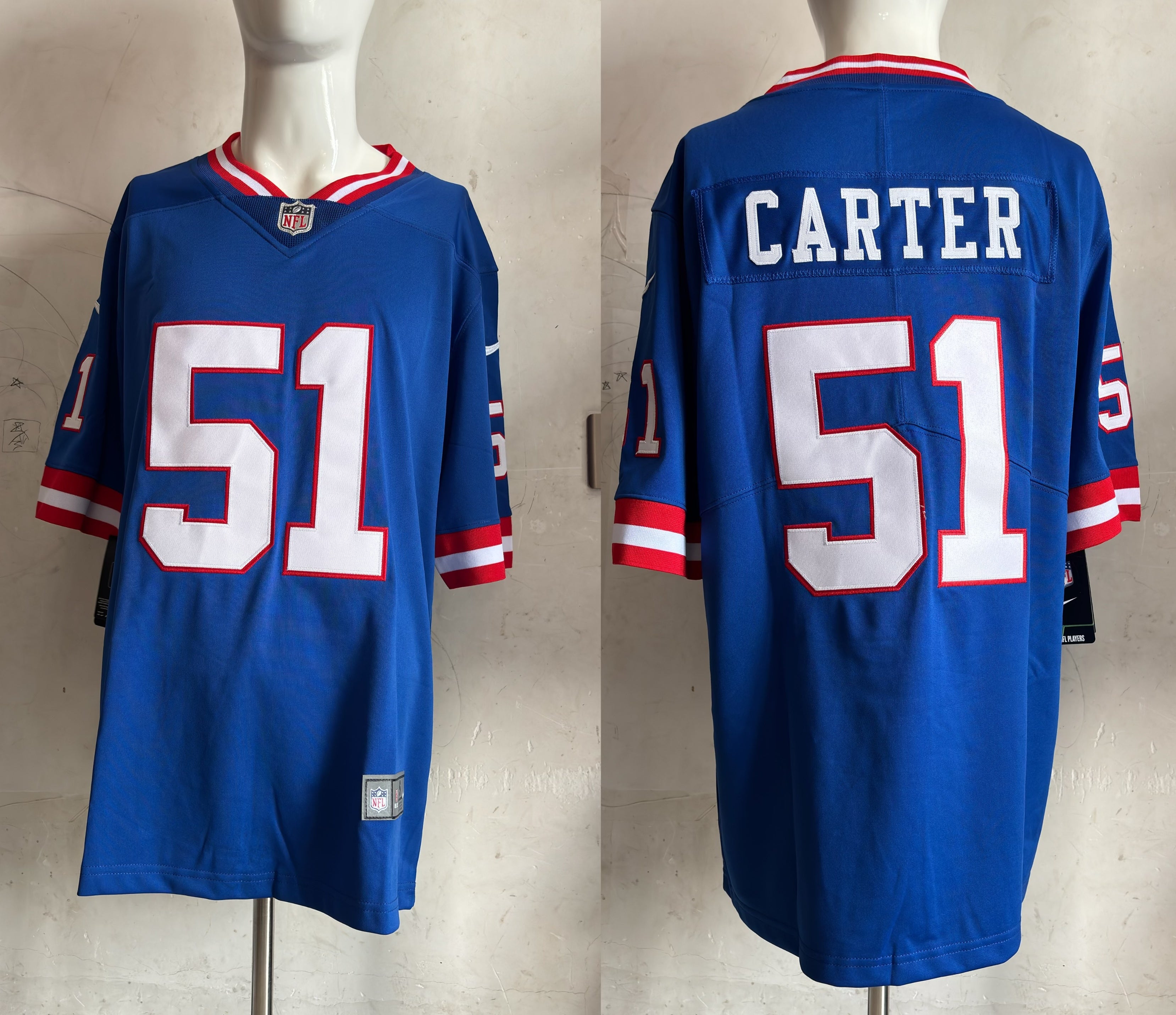 Men's New York Giants Abdul Carter #51 Royal Game Jersey