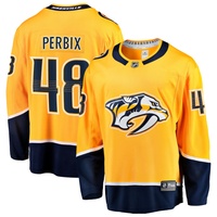Nick Perbix #48 Nashville Predators Gold Home Breakaway Jersey - JerseysFreak