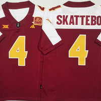 Men's Arizona State Sun Devils Cameron Skattebo #4 Red Game Jersey