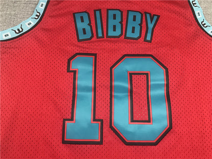 Men's Memphis Grizzlies Mike Bibby #10 Red Classics Swingman Jersey1
