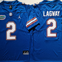 Men's Florida Gators DJ Lagway #2 Blue Player Jersey