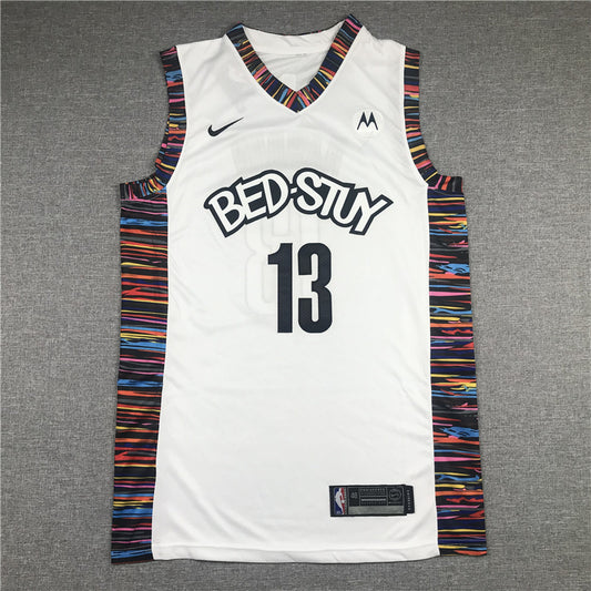 Men's Brooklyn Nets James Harden #13 White Swingman Jersey1 - City Edition