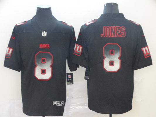 Men's New York Giants #8 Daniel Jones Black Game Jersey1