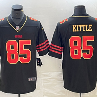 Men's San Francisco 49ers George Kittle #85 Black Vapor F.U.S.E. Limited Jersey1