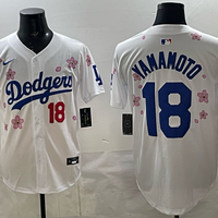 Men's Los Angeles Dodgers Yoshinobu Yamamoto #18 White Alternate Limited Jersey