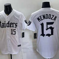 Men's Las Vegas Raiders Fernando Mendoza #15 White Player Game Jersey