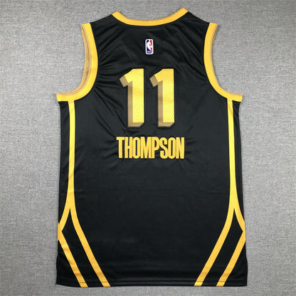 Men's Golden State Warriors Klay Thompson #11 Black 2023/24 Swingman Jersey1 - City Edition