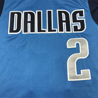 Men's Dallas Mavericks Kyrie Irving #2 Royal 2022/23 Fast Break Replica Jersey1 - Icon Edition