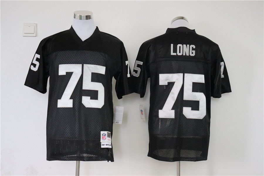 Men's Oakland Raiders Howie Long Mitchell & Ness Black Legacy Replica Jersey1