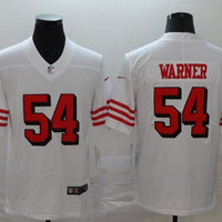 Men's San Francisco 49ers Fred Warner #54 White Game Player Jersey1